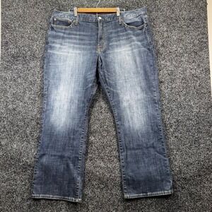 Lucky Brand 367 Bootcut Jeans Mens 42x30 Blue Denim Dark Wash Classic Fit